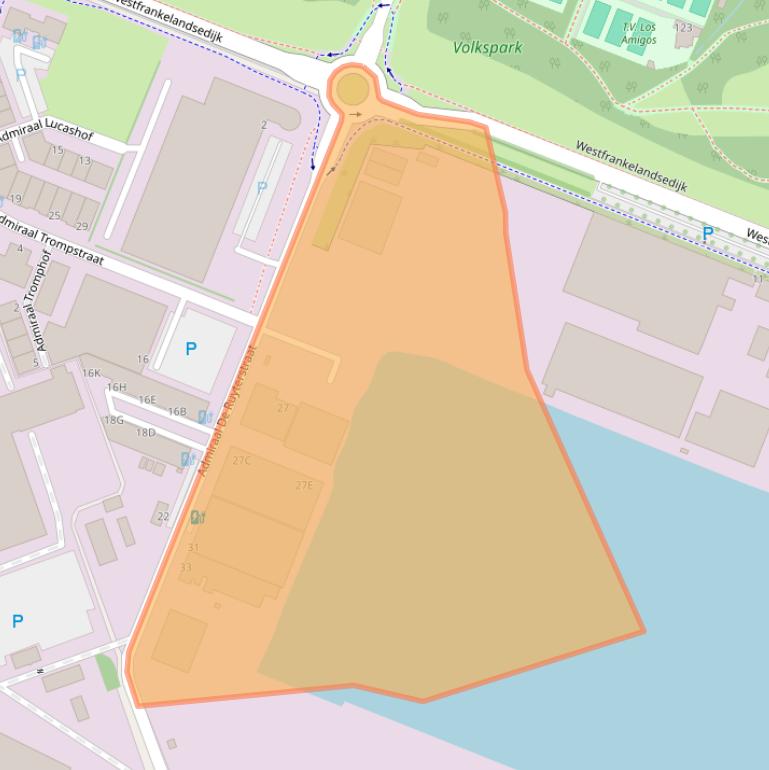 Kaart van postcodegebied 3115HA.