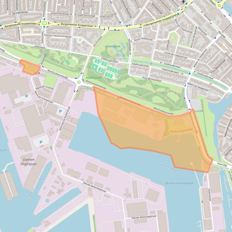 Kaart van postcodegebied 3115HG.