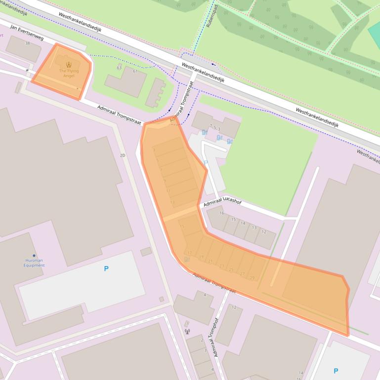 Kaart van postcodegebied 3115HK.