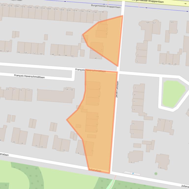 Kaart van postcodegebied 3116BK.