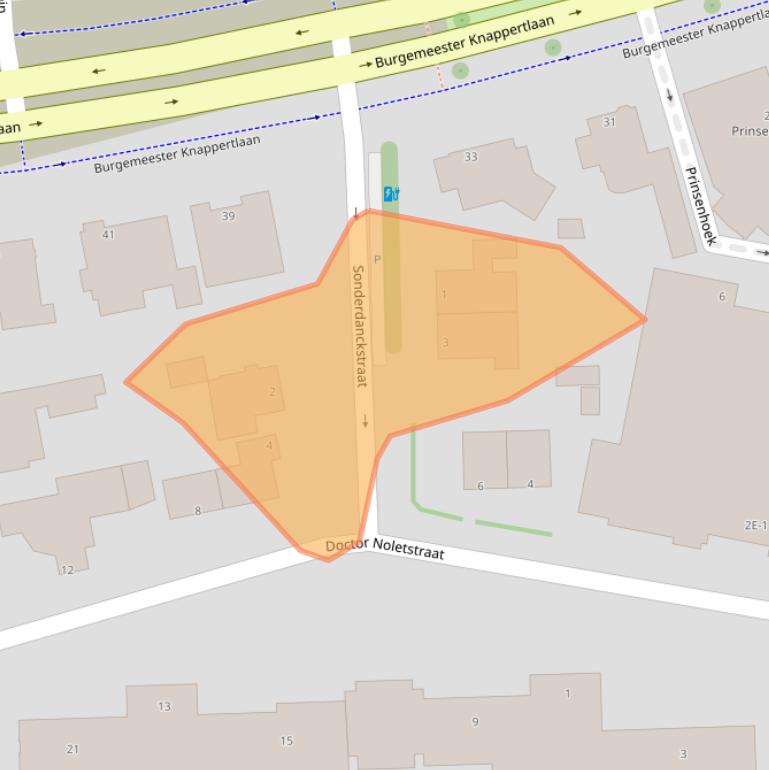 Kaart van postcodegebied 3116BS.