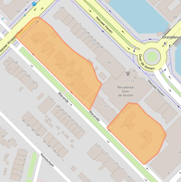 Kaart van postcodegebied 3116CJ.