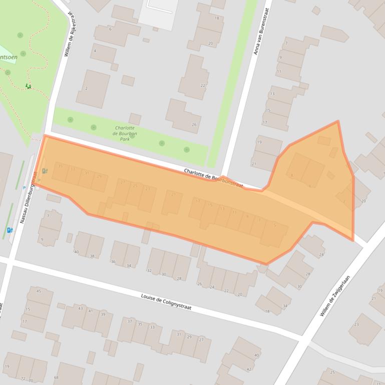 Kaart van postcodegebied 3116EE.