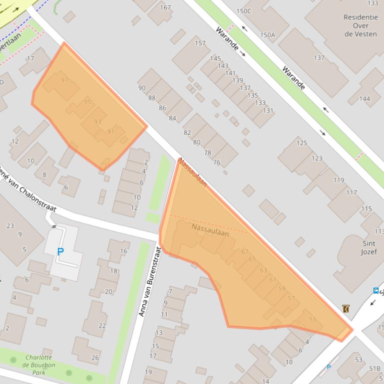 Kaart van postcodegebied 3116ET.