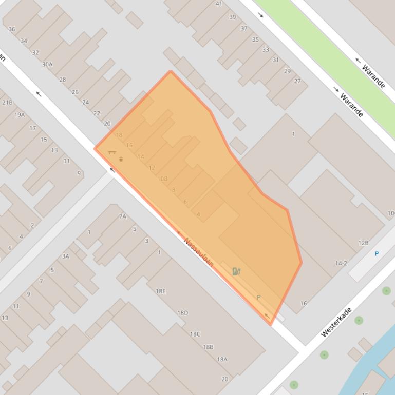 Kaart van postcodegebied 3116EV.