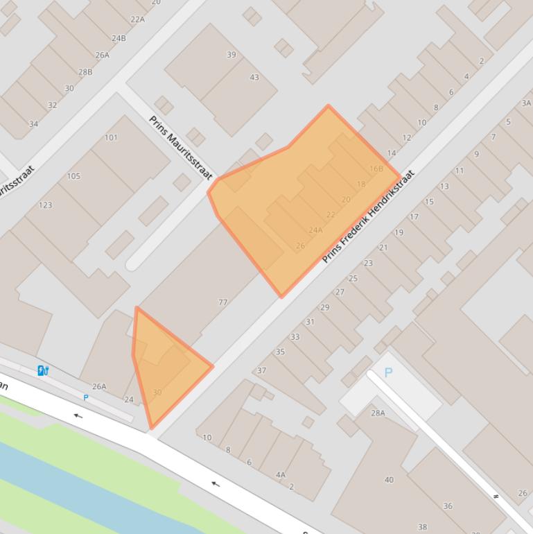 Kaart van postcodegebied 3116GD.