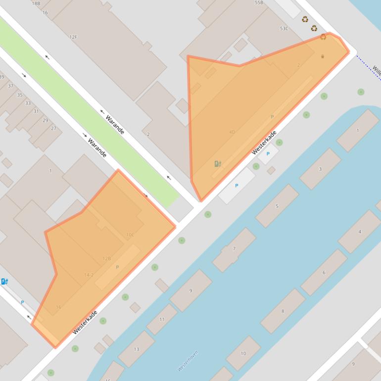 Kaart van postcodegebied 3116GJ.