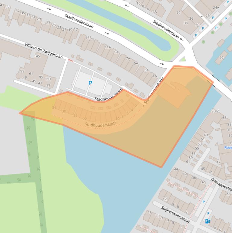 Kaart van postcodegebied 3116HB.