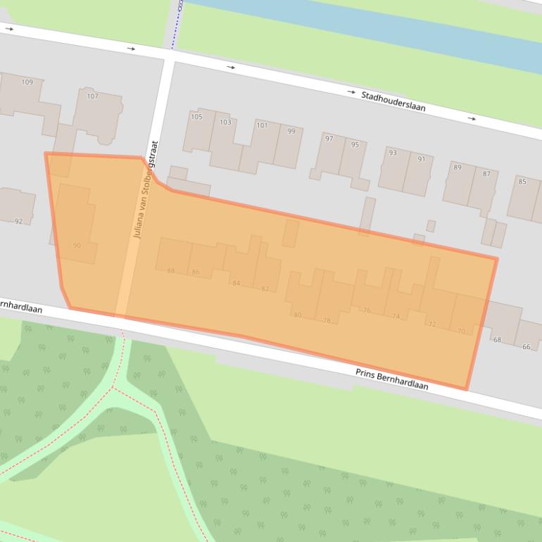 Kaart van postcodegebied 3116HG.