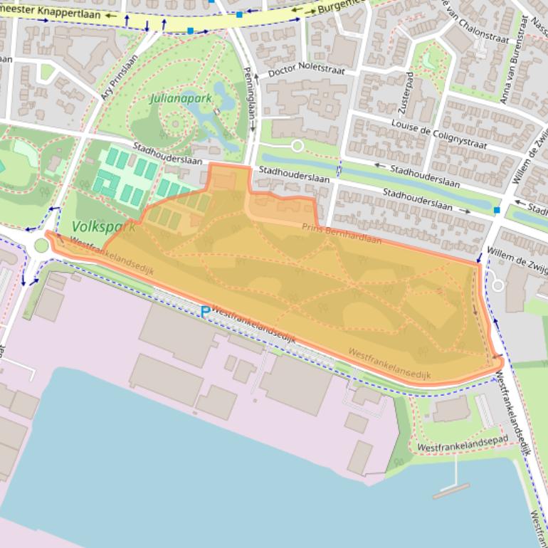 Kaart van postcodegebied 3116HH.