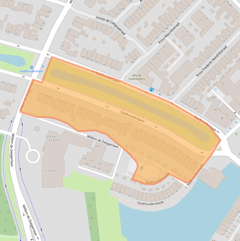 Kaart van postcodegebied 3116HK.