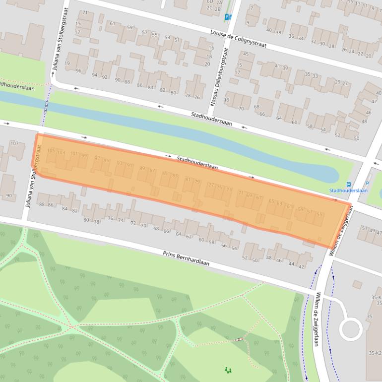 Kaart van postcodegebied 3116HL.