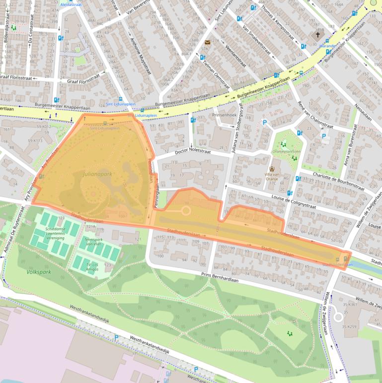 Kaart van postcodegebied 3116HT.