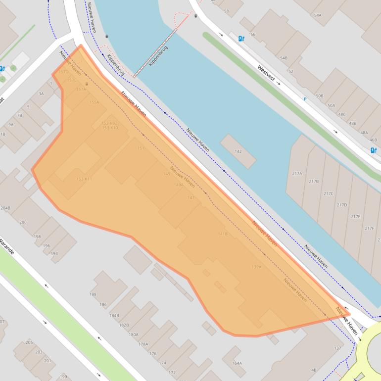 Kaart van postcodegebied 3117AA.