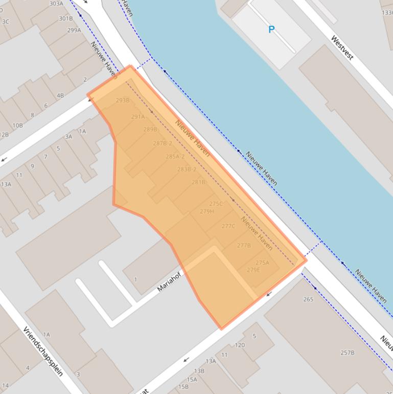 Kaart van postcodegebied 3117AC.