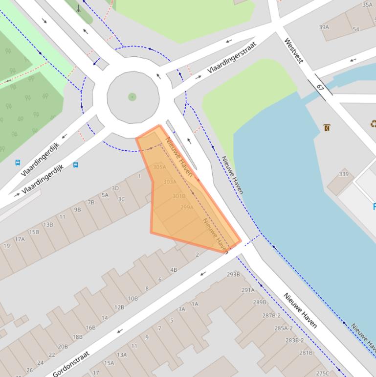 Kaart van postcodegebied 3117AD.