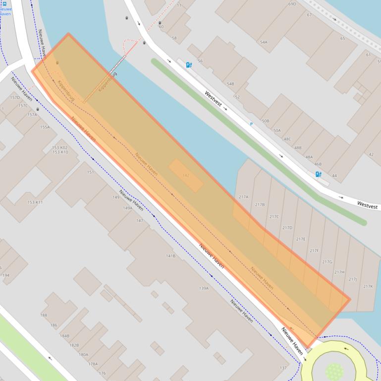 Kaart van postcodegebied 3117AE.