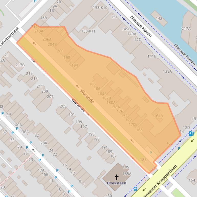 Kaart van postcodegebied 3117CM.