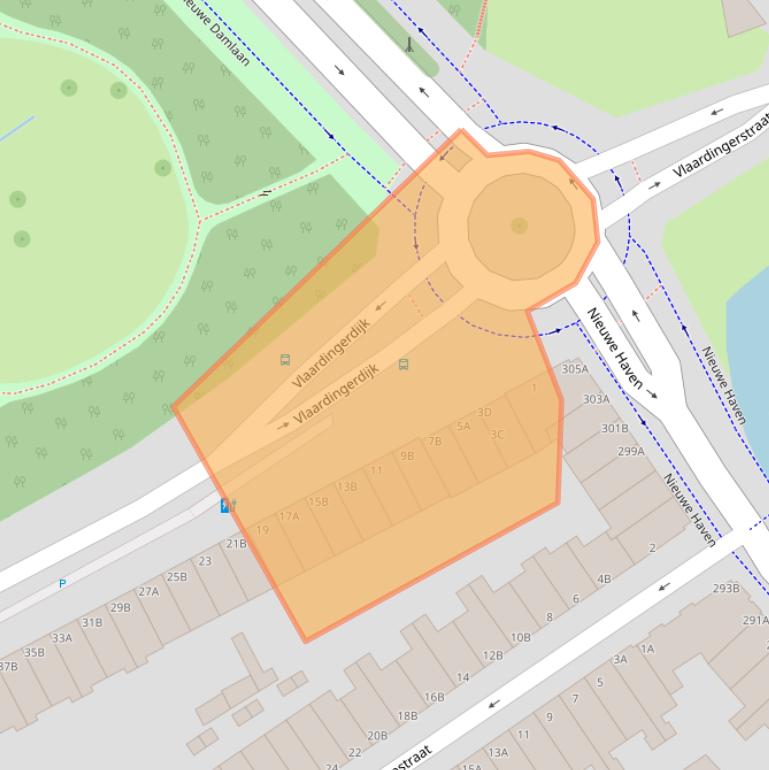 Kaart van postcodegebied 3117EA.