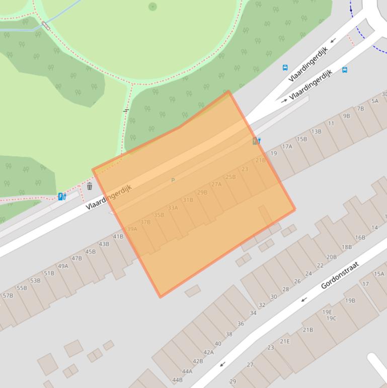 Kaart van postcodegebied 3117EB.