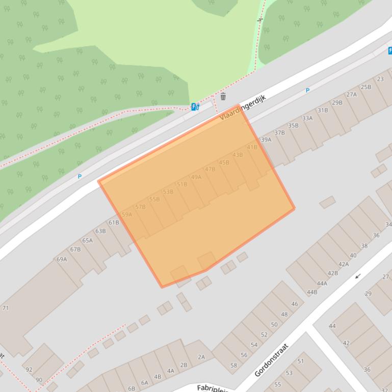 Kaart van postcodegebied 3117EC.