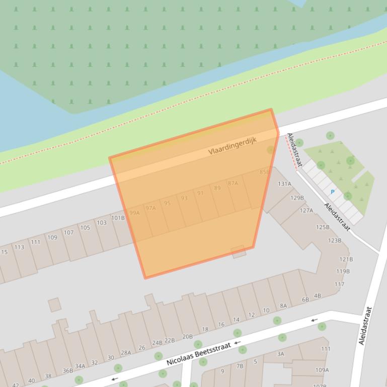 Kaart van postcodegebied 3117EE.