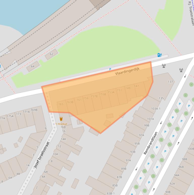 Kaart van postcodegebied 3117EJ.