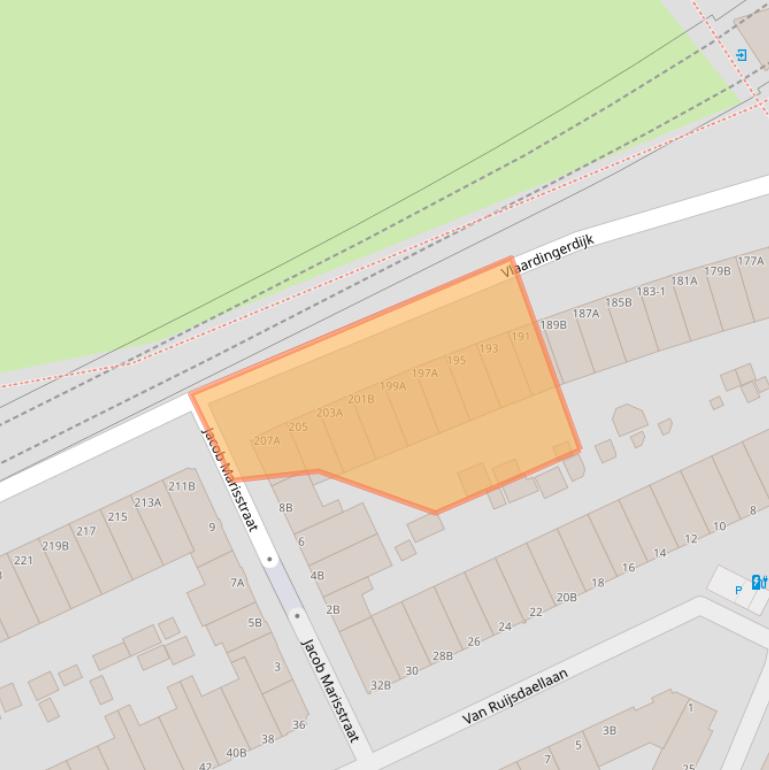 Kaart van postcodegebied 3117EL.