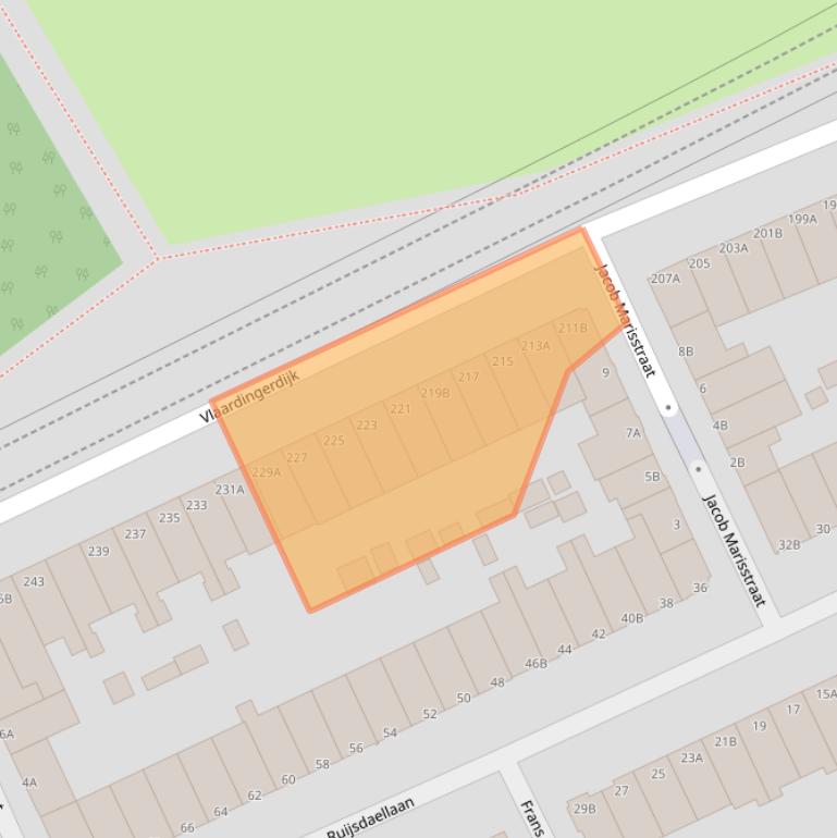 Kaart van postcodegebied 3117EM.