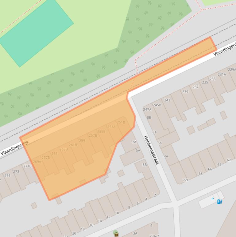 Kaart van postcodegebied 3117EP.