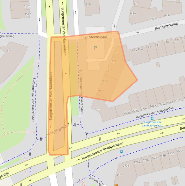 Kaart van postcodegebied 3117EV.