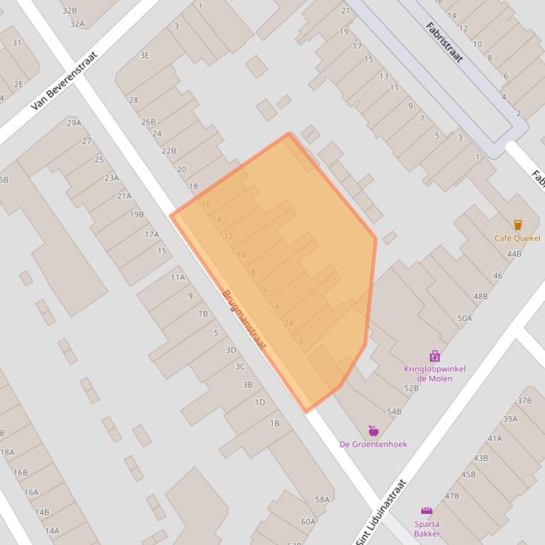 Kaart van postcodegebied 3117KD.