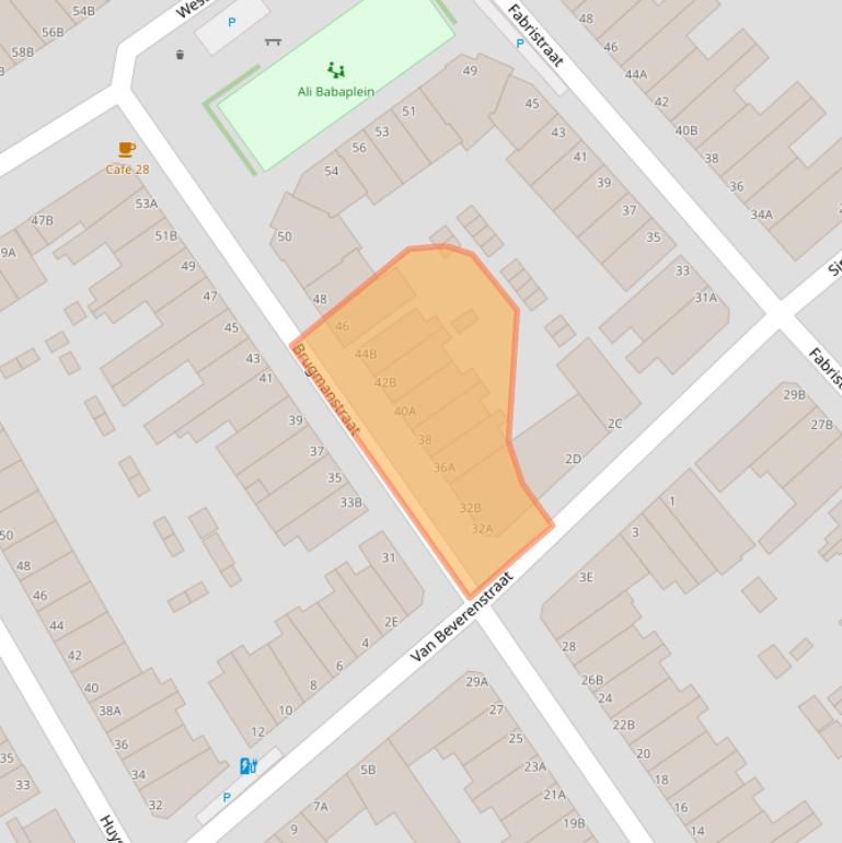 Kaart van postcodegebied 3117KG.