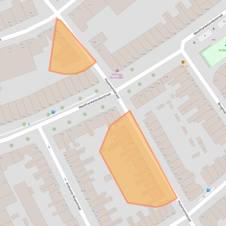 Kaart van postcodegebied 3117KK.