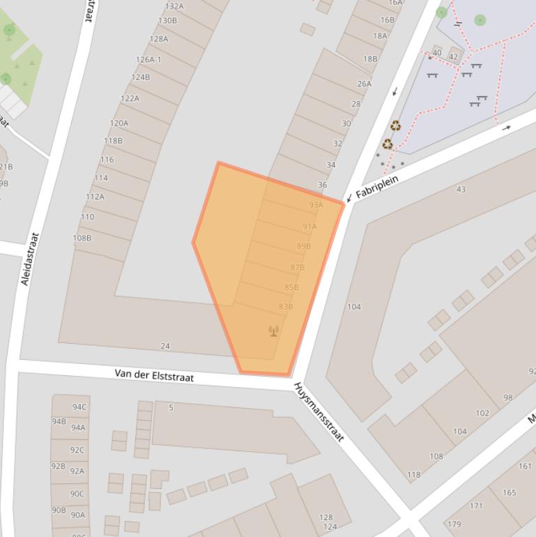 Kaart van postcodegebied 3117KL.