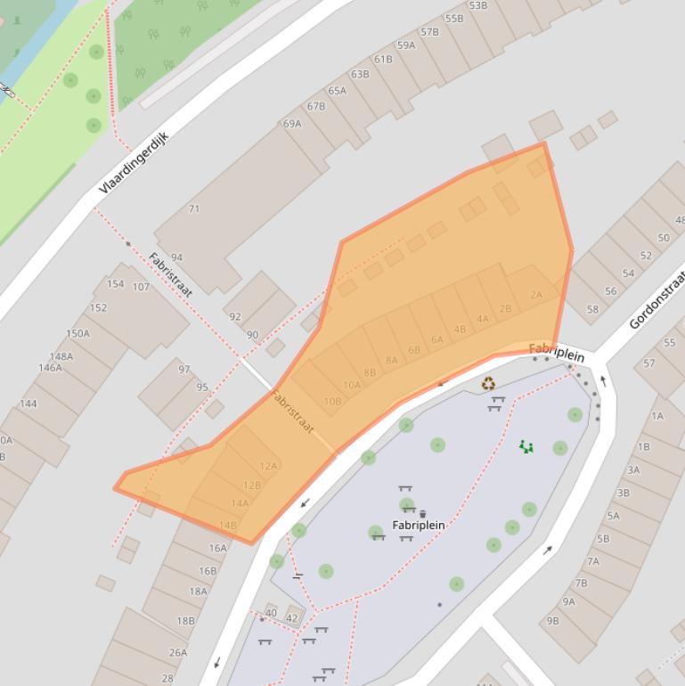 Kaart van postcodegebied 3117MC.