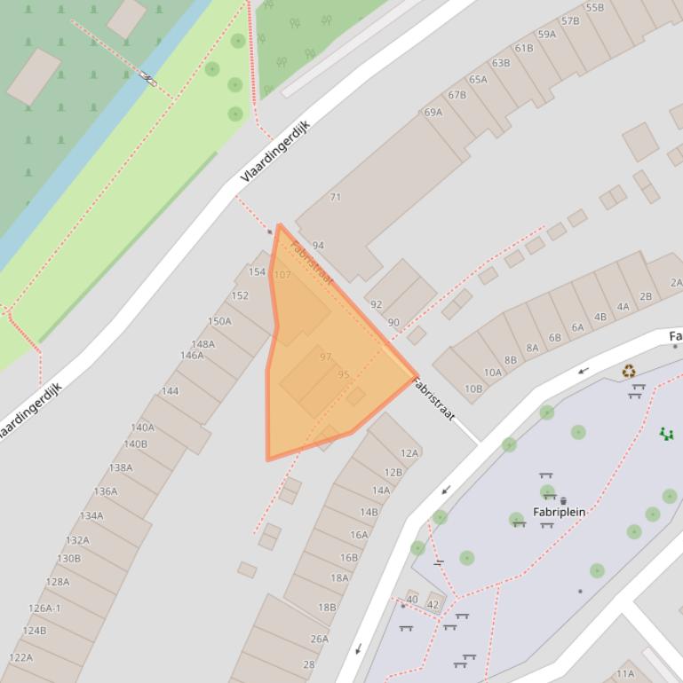 Kaart van postcodegebied 3117MJ.