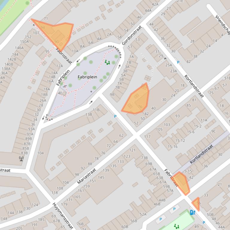 Kaart van postcodegebied 3117MN.