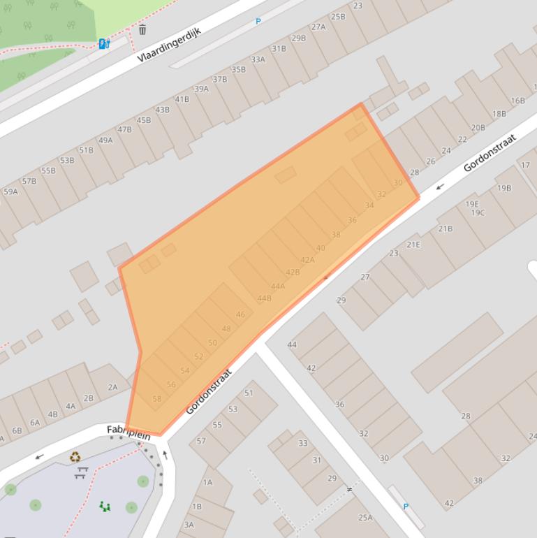 Kaart van postcodegebied 3117MT.