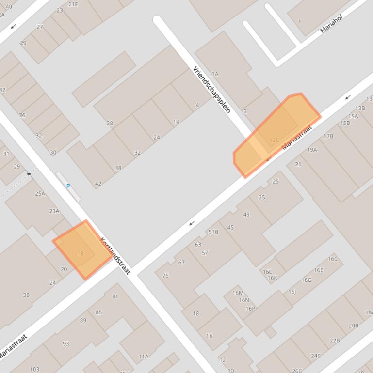 Kaart van postcodegebied 3117NL.