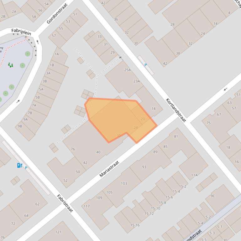 Kaart van postcodegebied 3117NM.