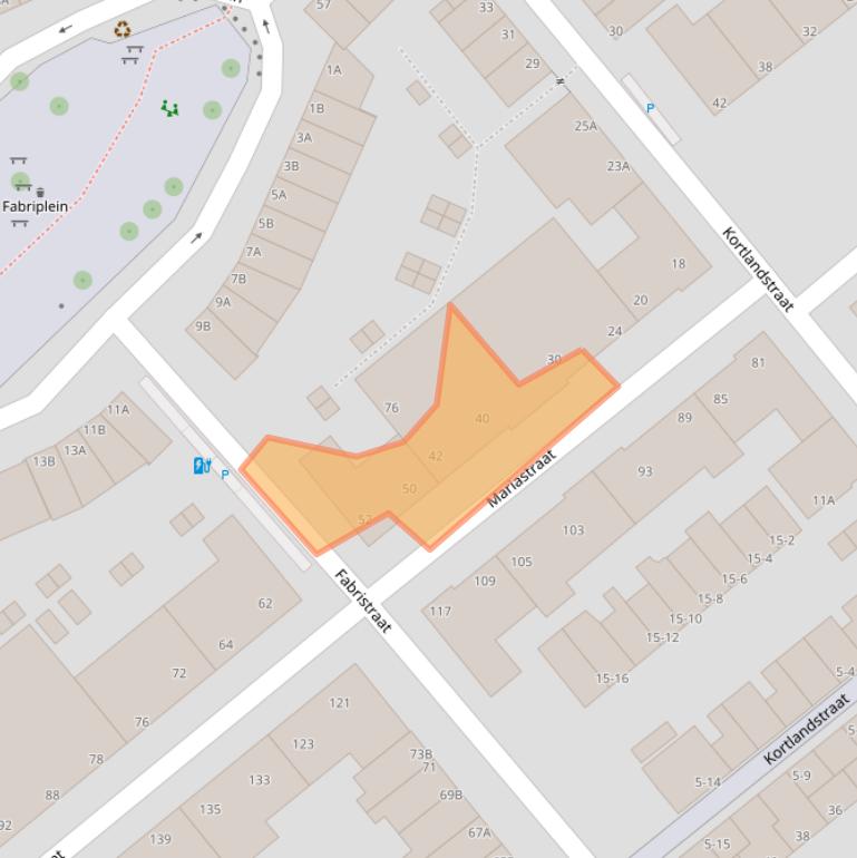 Kaart van postcodegebied 3117NN.