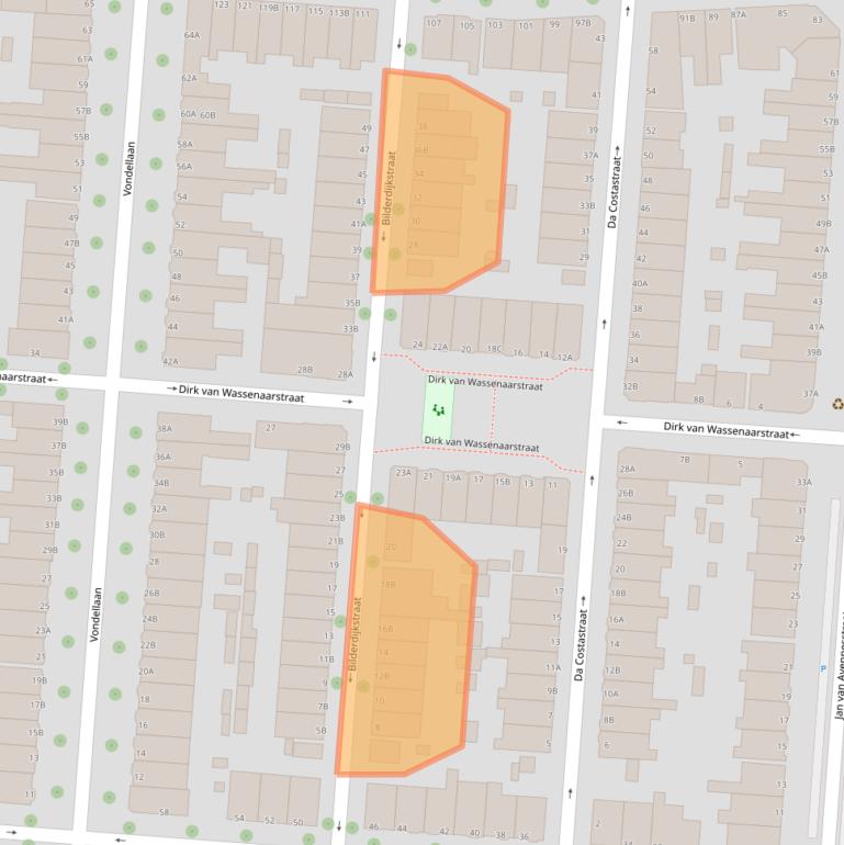 Kaart van postcodegebied 3117PC.
