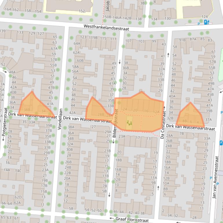 Kaart van postcodegebied 3117PE.