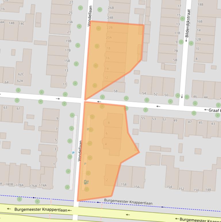 Kaart van postcodegebied 3117PW.