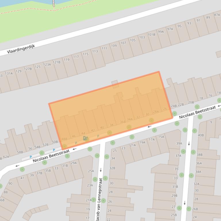 Kaart van postcodegebied 3117SR.