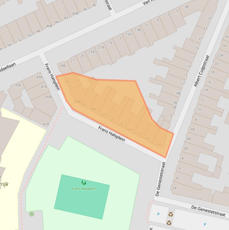 Kaart van postcodegebied 3117WH.