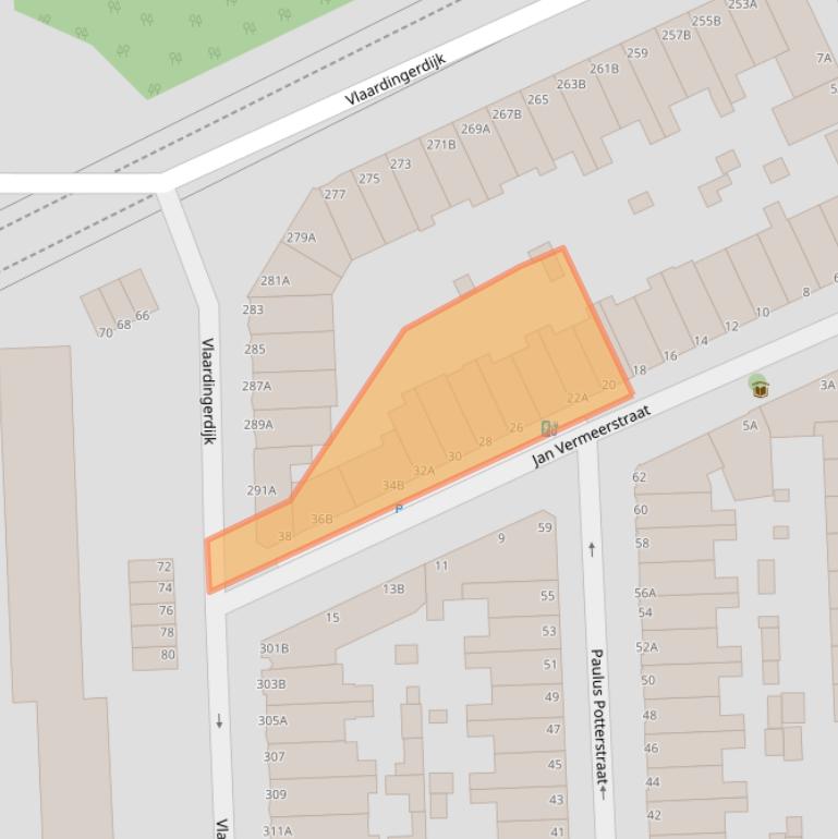 Kaart van postcodegebied 3117WS.