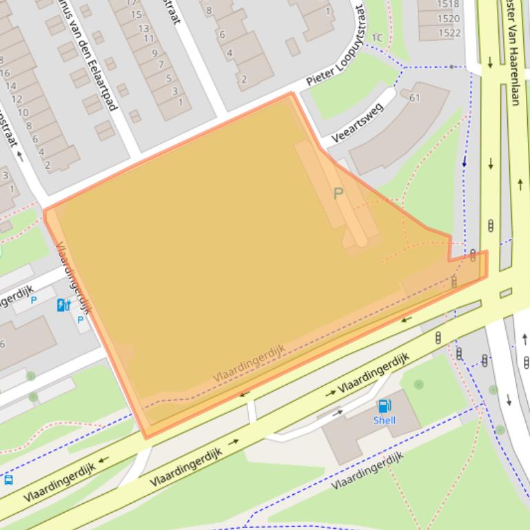 Kaart van postcodegebied 3117ZL.