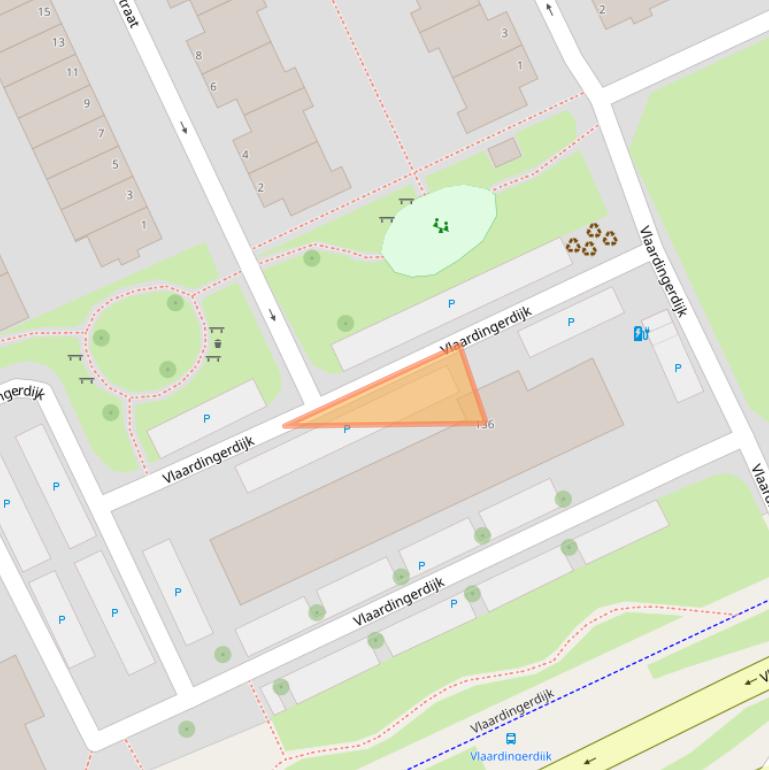 Kaart van postcodegebied 3117ZN.